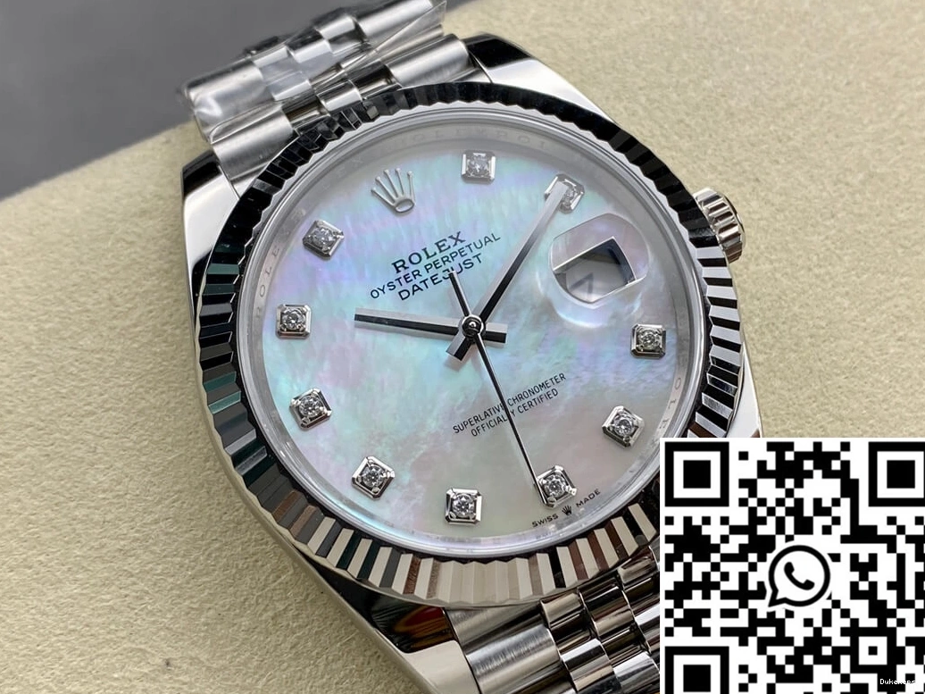 Clean M126334-0020 Datejust Mother-of-pearl Rolex Factory Dial 0115